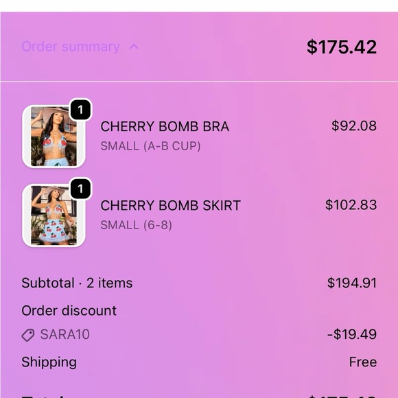 Tibbs&Bones Cherry Bomb Rave Set - Picture 3 of 5